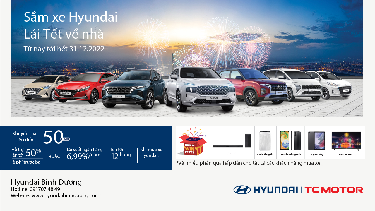 Sắm Xe Hyundai - Lái Tết Về Nhà